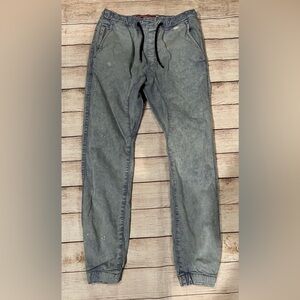 Jordan Craig Light Blue Stone Washed Drawstring Waist jogger Jeans 30x30